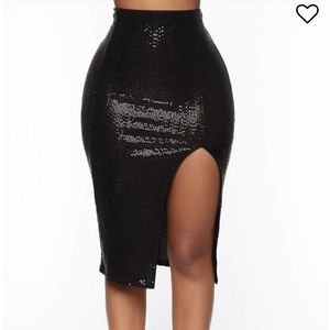 Sequin black skirt